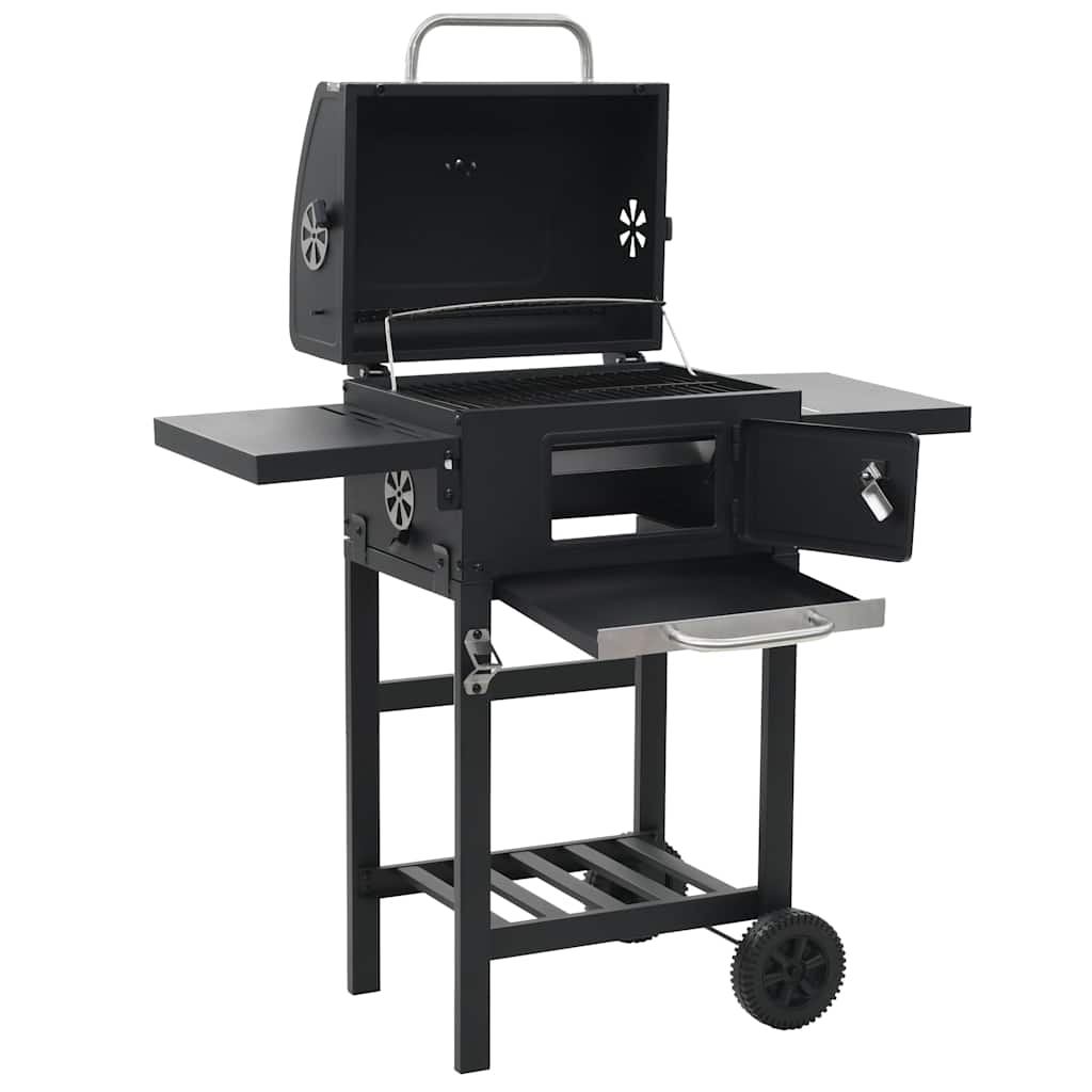 Grill węglowy z czarną dolną półką v6900
