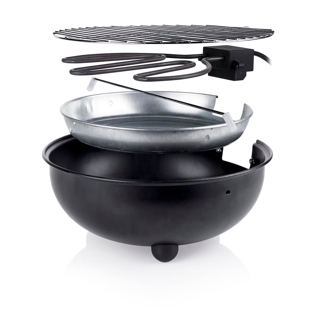Barbacoa Eléctrica De Mesa Bq-2880  1250 W 30 Cm Negra Tristar