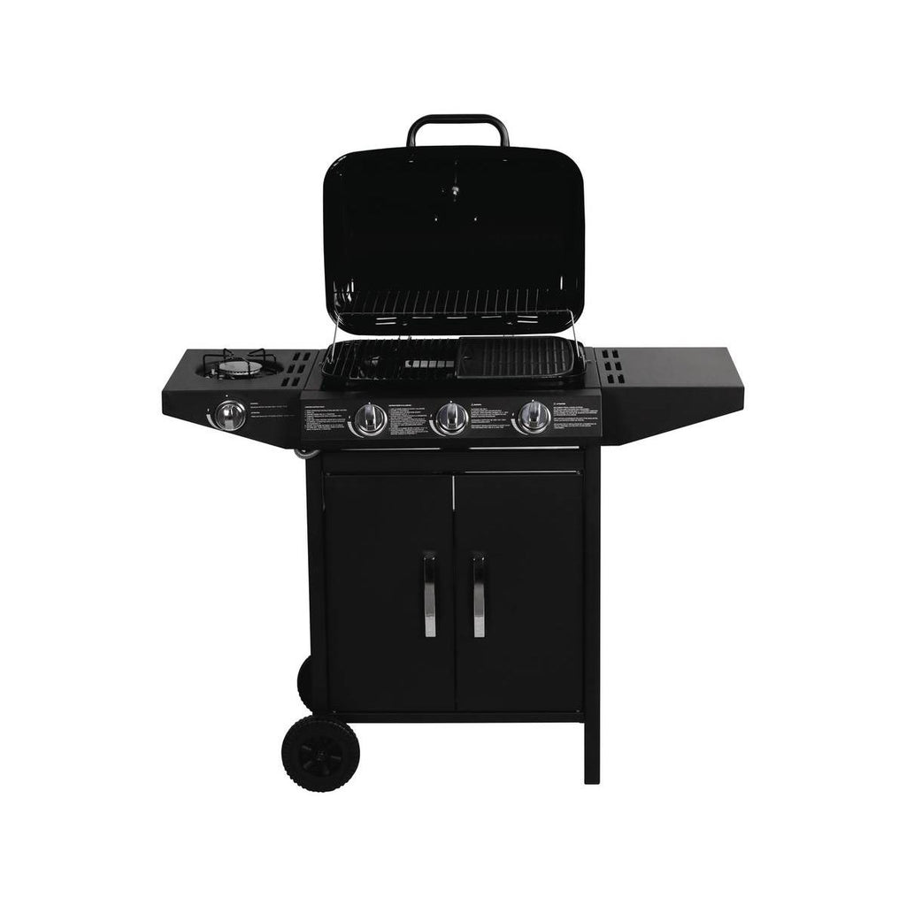 Barbacoa A Gas  "festa 4" - 4 Quemadores (1 Lateral) - 10.5kw - Negro