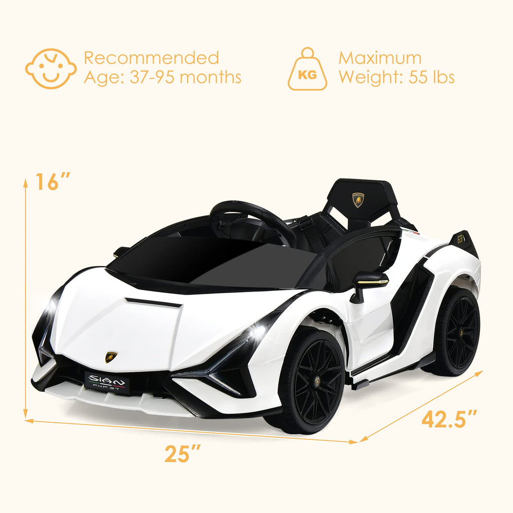 Lamborghini Licenciado Eléctrico con Suspensión y Bluetooth