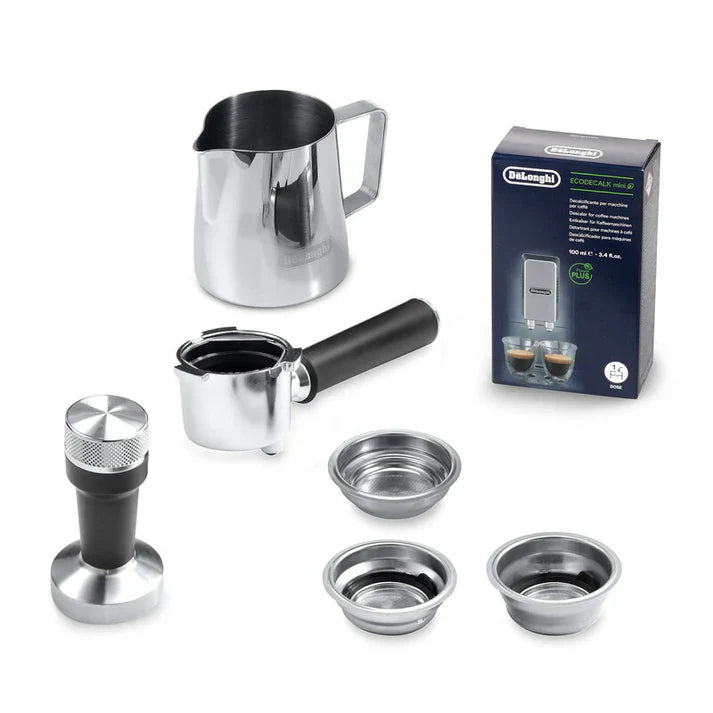 De'Longhi Dedica Arte EC885 - Compact coffee machine with professional milk frother and 15 bar pressure