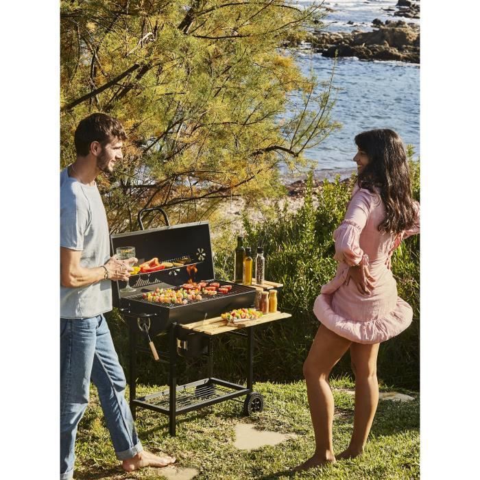 Mike charcoal grill - 71 x 35 cm cooking surface