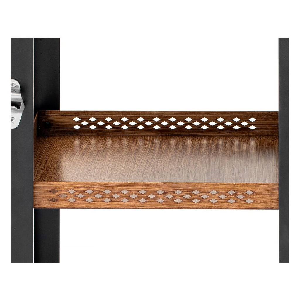 Carro De Servicio Para Barbacoa "gelia" 117 X 59 Cm - Acero Inoxidable - Negro