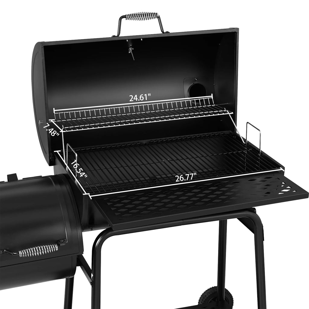 2026 Barbacoa de carbón Royal Gourmet CC1830F 30" con ahumador lateral