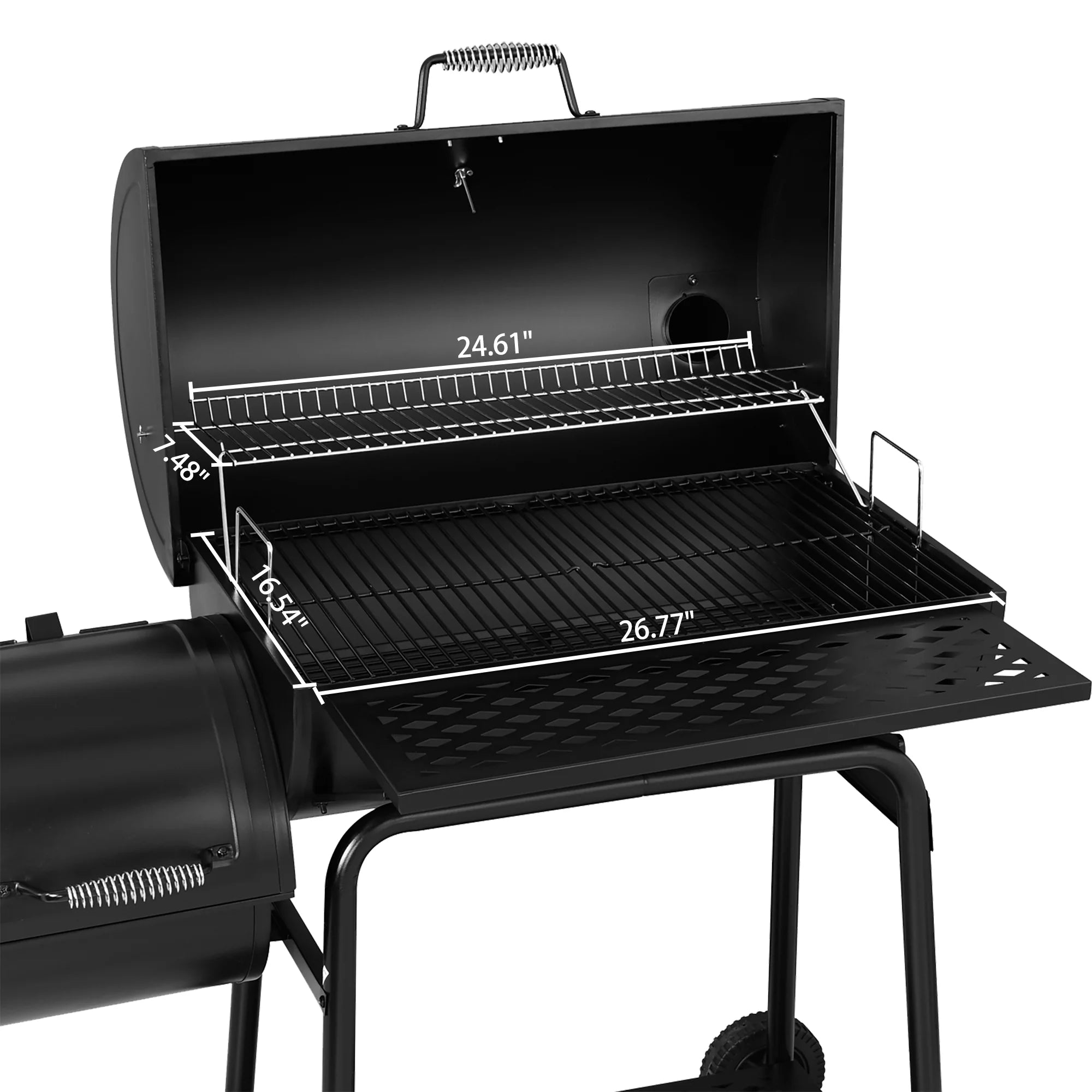 2026 Barbacoa de carbón Royal Gourmet CC1830F 30" con ahumador lateral
