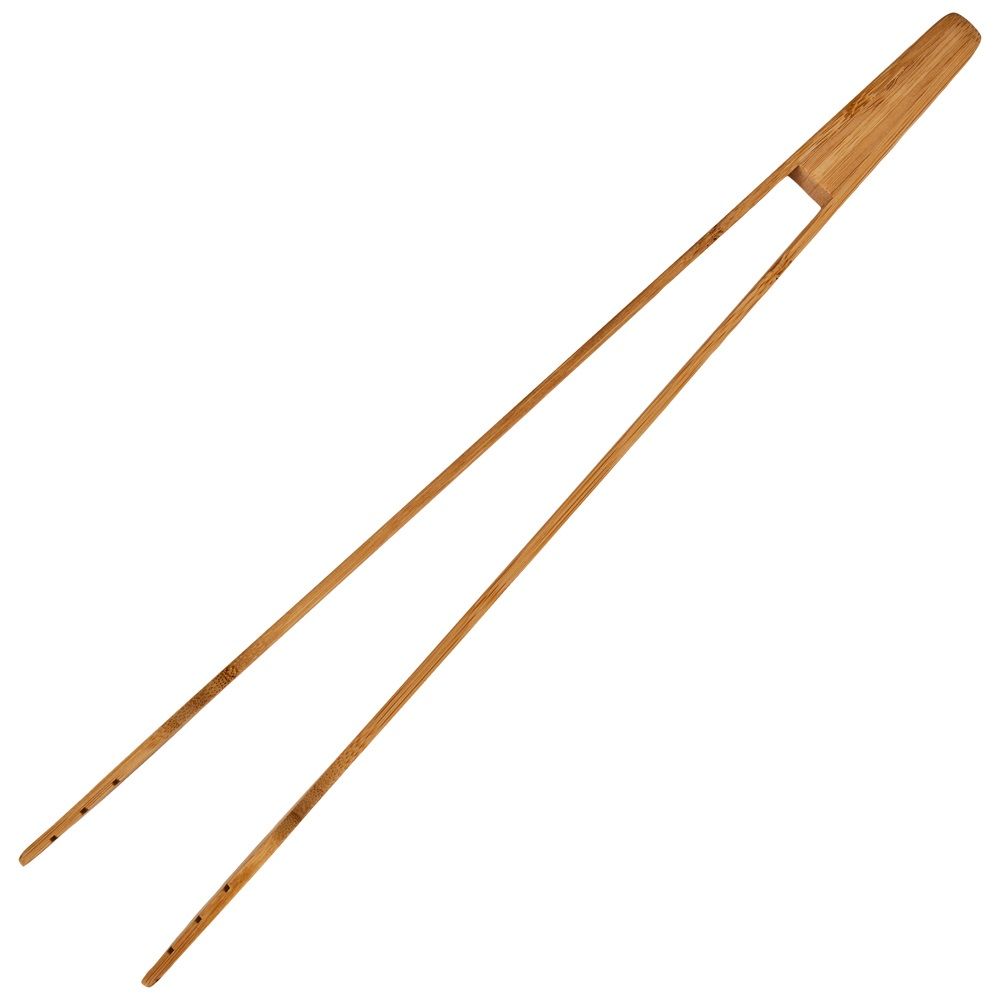 Bamboo barbecue tongs 38.5 cm