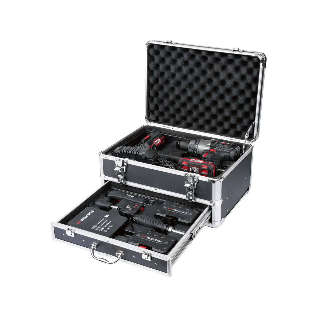 2026 Taladro Percutor Inalámbrico PARKSIDE PERFORMANCE con Accesorios »PSBSAP 20-LI B2«, 20 V