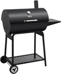 2025 Royal Gourmet CC1830 30-calowy grill węglowy ze stolikiem bocznym, grill zewnętrzny o powierzchni do gotowania 627 cali kwadratowych do ogrodu, na patio i na imprezy, czarny