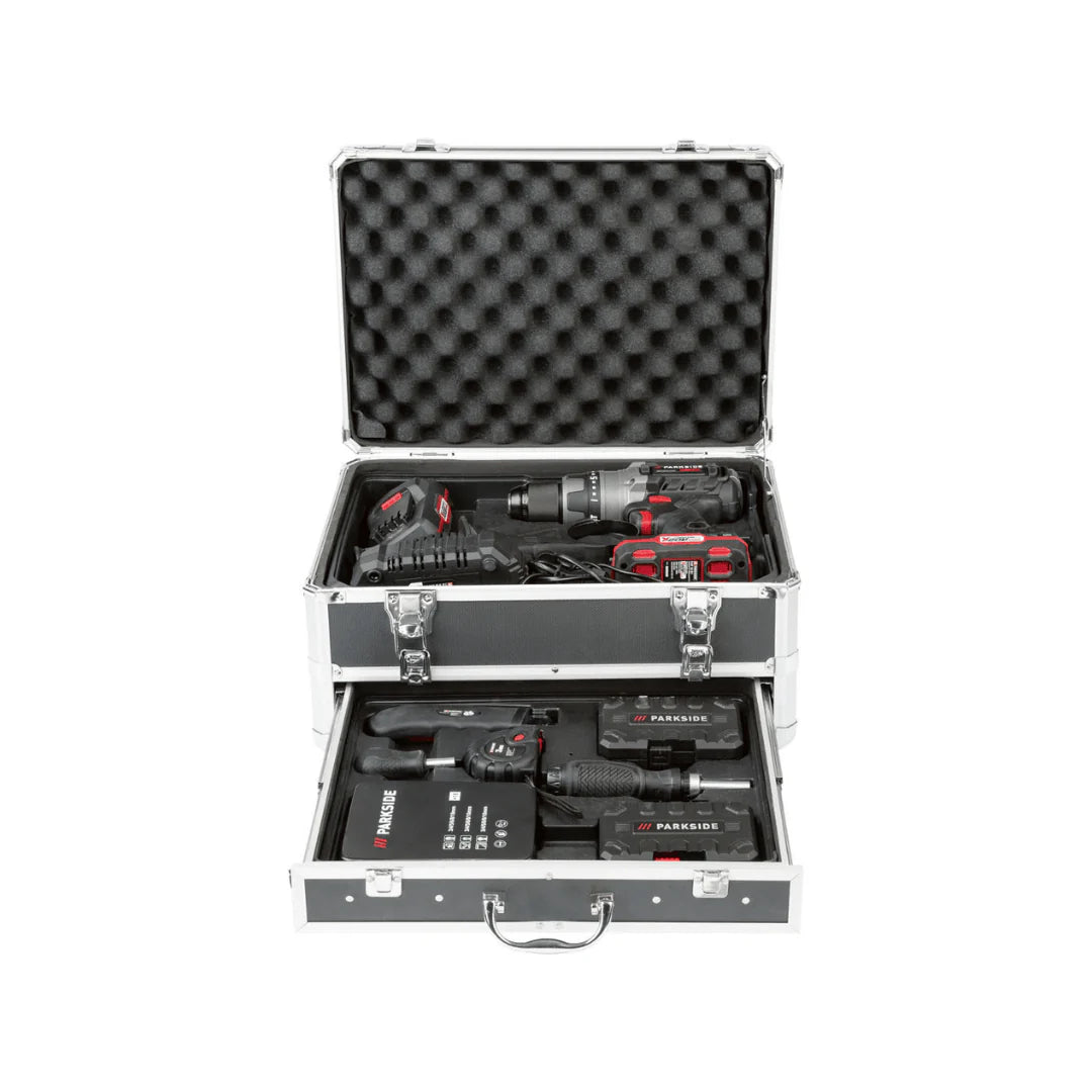 2026 Taladro Percutor Inalámbrico PARKSIDE PERFORMANCE con Accesorios »PSBSAP 20-LI B2«, 20 V