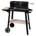 Barbacoa Carro Rectangular Negra 83x45,5x86,5 cm