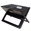 Active portable and foldable charcoal grill, 45x29x30 cm, steel, with carrying handle