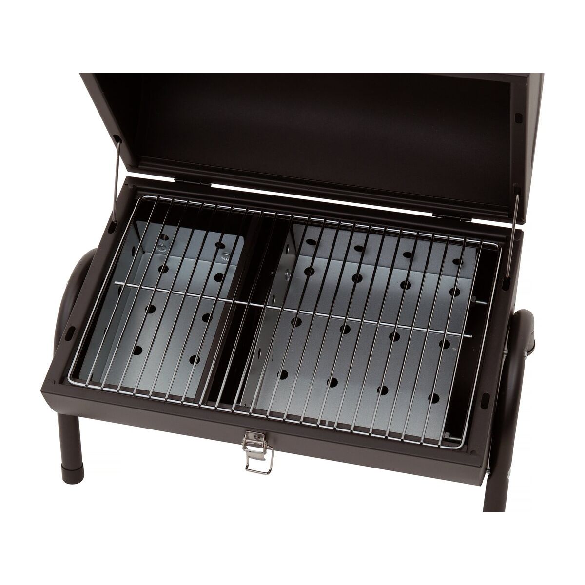 Przenośny grill węglowy „Captain” – 42 x 27 x 43 cm – czarny