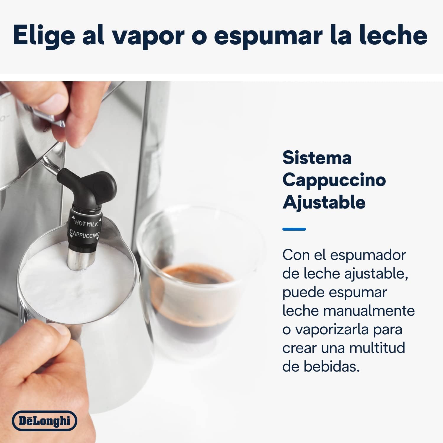 De'Longhi Dedica – Stainless Steel Pump Espresso Coffee Machine for Ground Coffee or Pods, Espresso and Cappuccino, 1.3 L Tank, Anti-Drip System, Model EC685.M, Metallic Colour