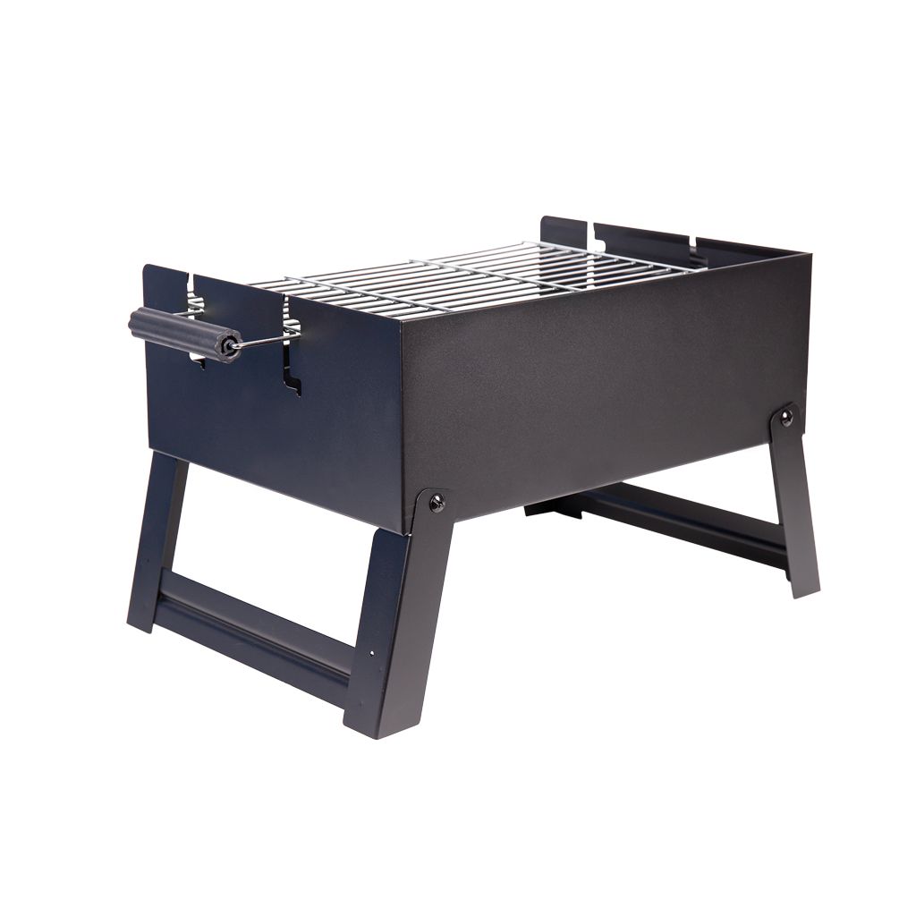 Portable Cofan Charcoal Barbecue | Chrome-plated Steel Barbecue | Foldable Barbecue | With Side Handles | Perfect for Camping, Garden, and Patio | Dimensions: 45.5 x 34.5 x 31.5 cm