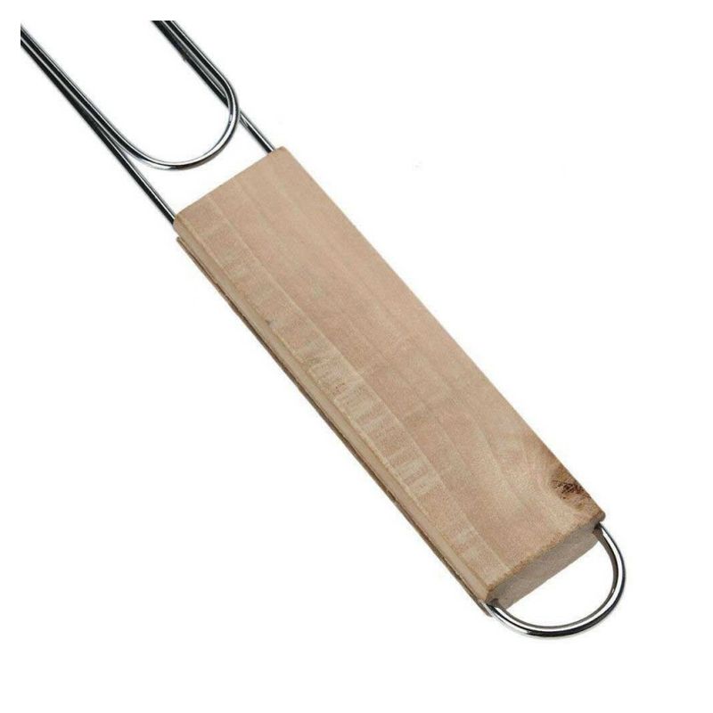 Parrilla Para Asar Pescado En Barbacoa 51x12cm Parrillera Individual