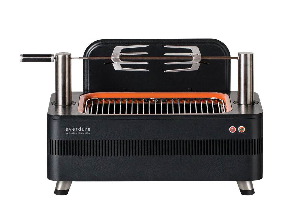 2026 Barbacoa de Carbón con Encendido Eléctrico – 1400W Fast Flame Ignition™ – Incluye Rosticero (15 kg) y Soporte de Pie