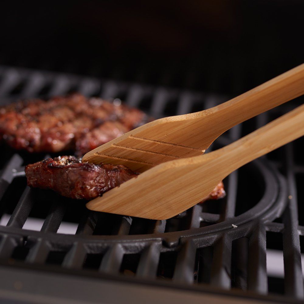 Bamboo barbecue tongs 38.5 cm