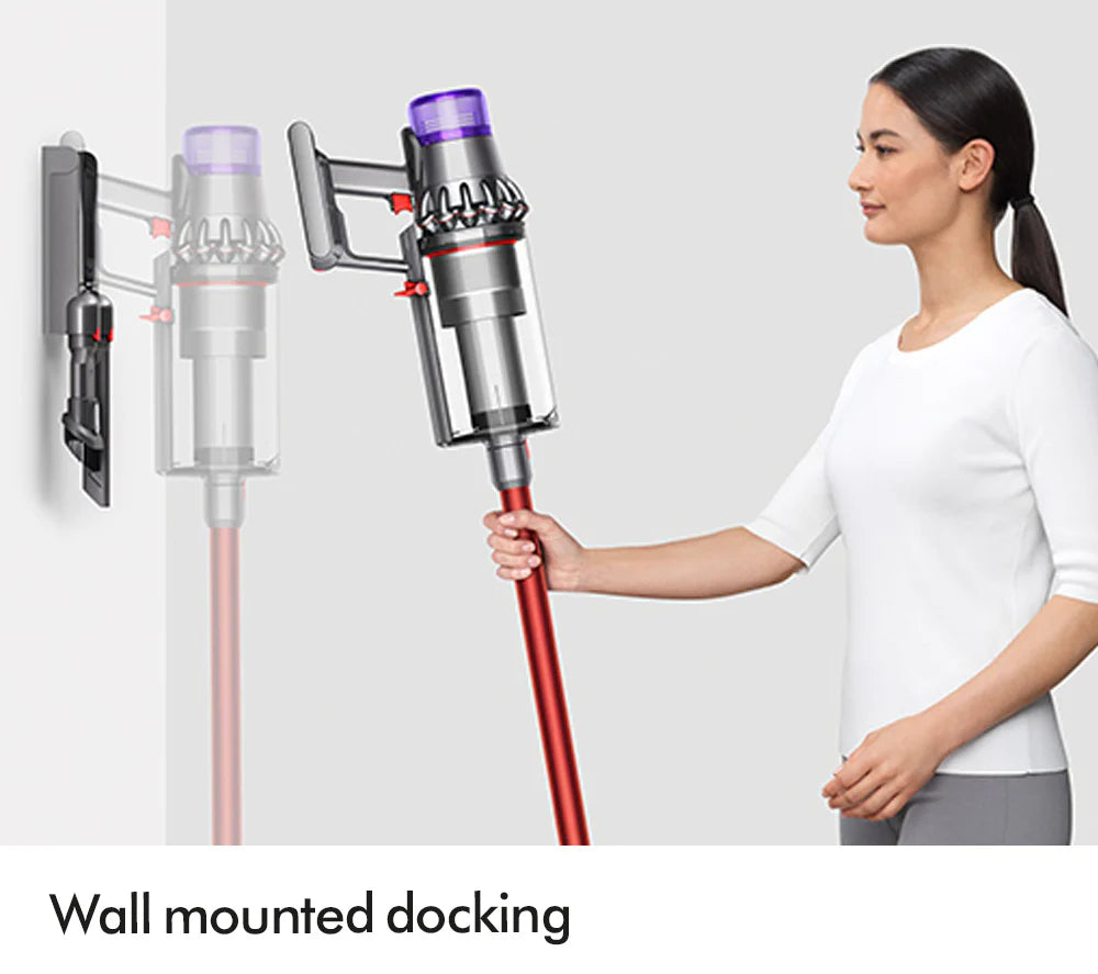 2026 Dyson V11 Extra Aspiradora Escoba Inalámbrica – Hasta 60 minutos de autonomía – Acabado Níquel y Rojo