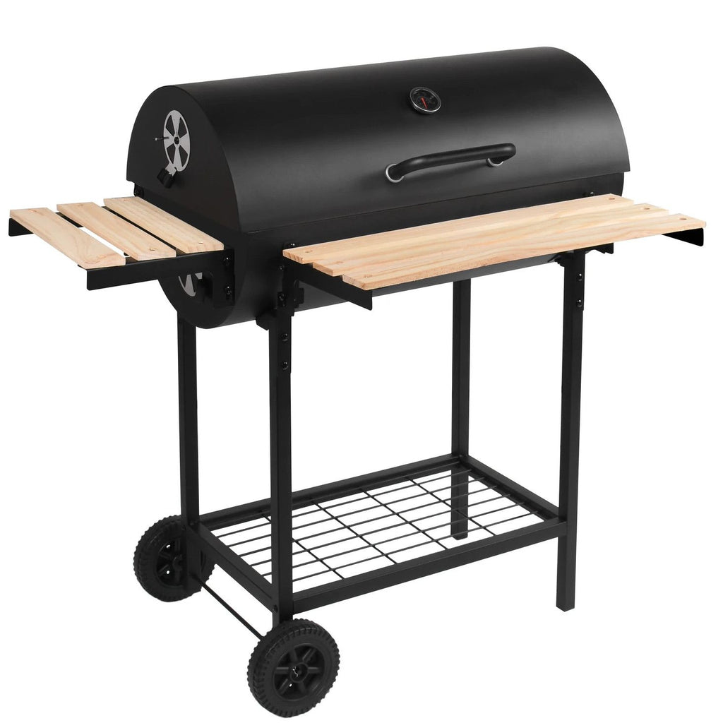 Robby 76x33,5 cm Charcoal Grill with Trolley - Smoker One XL