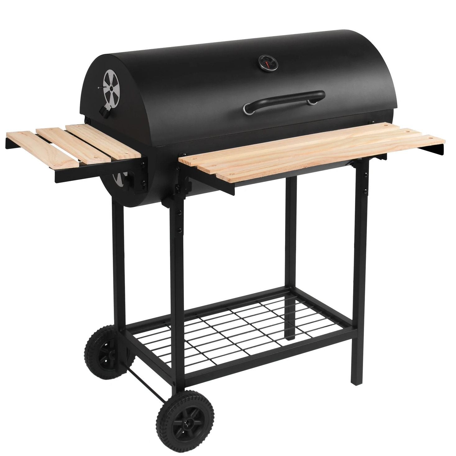 Robby 76x33,5 cm Charcoal Grill with Trolley - Smoker One XL